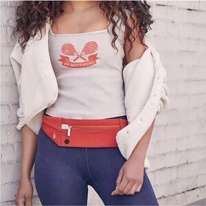 Free People Movement Hot Shot Tennis Graphic Tank Size XS